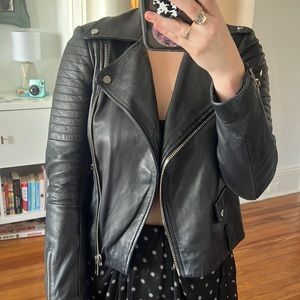 Zara Leather Moto Jacket